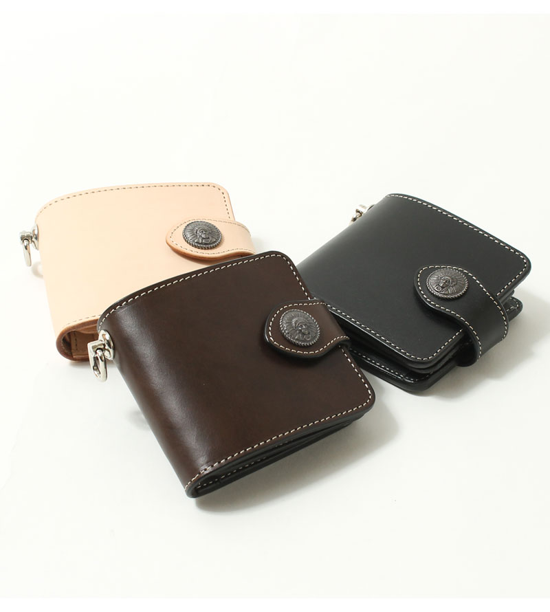 KC,s（ケイシイズ） ケーシーズ 財布 二つ折り コンチョ付き レザー