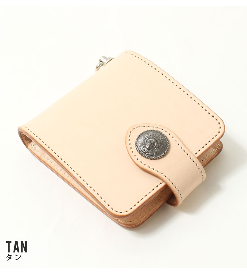 KC,s（ケイシイズ） ケーシーズ 財布 二つ折り コンチョ付き レザー