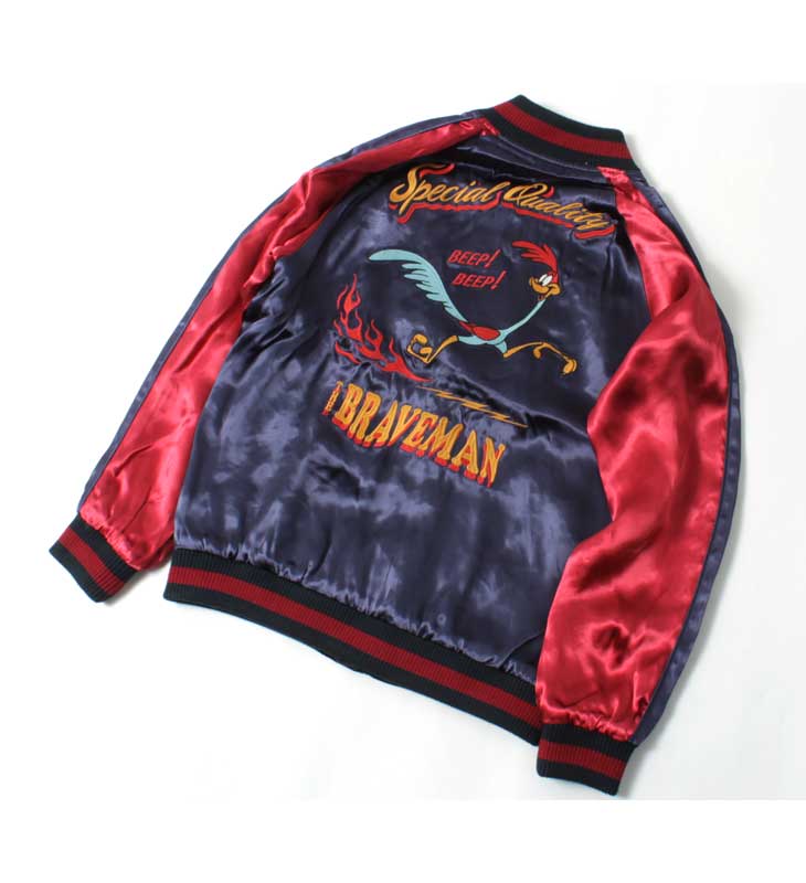 未使用　ルーニー　ブレイブマン　スカジャン　XL BR×LOONEYコラボ リバーシブルスカジャン The BRAVE-MAN LTB