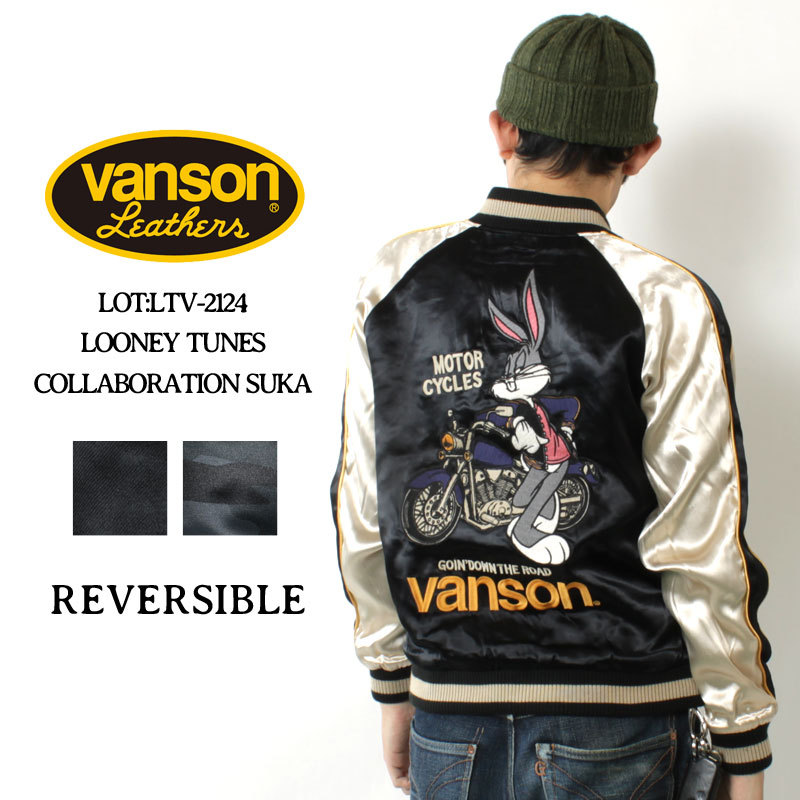 再入荷 VANSON × LOONEY TUNES フライトジャケット ナイロン 総柄