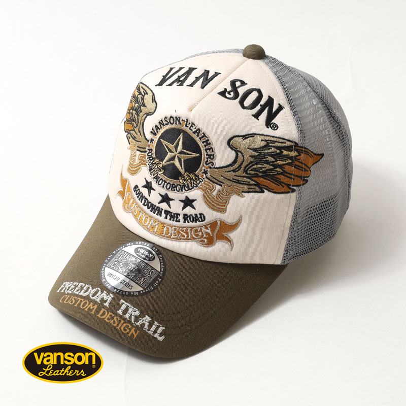 VANSON（バンソン） メッシュキャップ 2026春夏 新作 NVCP-2601 VANSON 