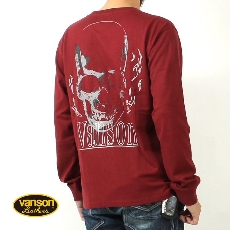 VANSON（バンソン） ロンT スカルヘッド 2025秋冬 新作 NVLT-2514 