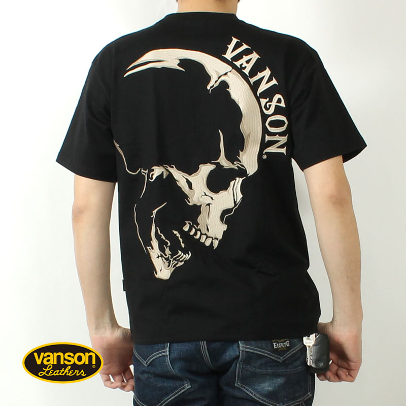 VANSON（バンソン） Tシャツ BIGスカル 2025春夏 新作 NVST-2506