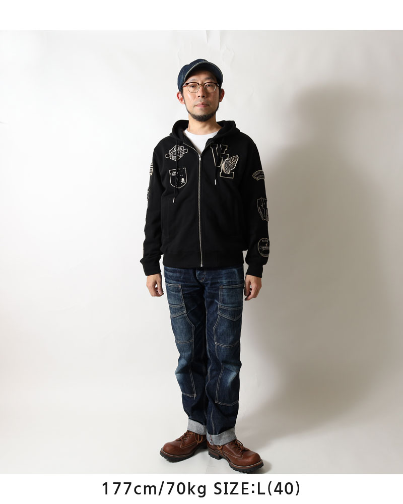 VANSON（バンソン） ジップパーカー 2025秋冬 新作 プレミアムライン