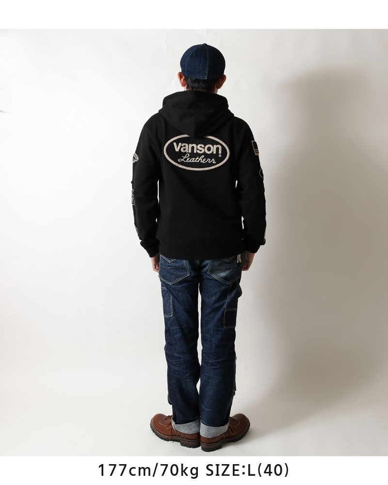 VANSON（バンソン） ジップパーカー 2025秋冬 新作 プレミアムライン