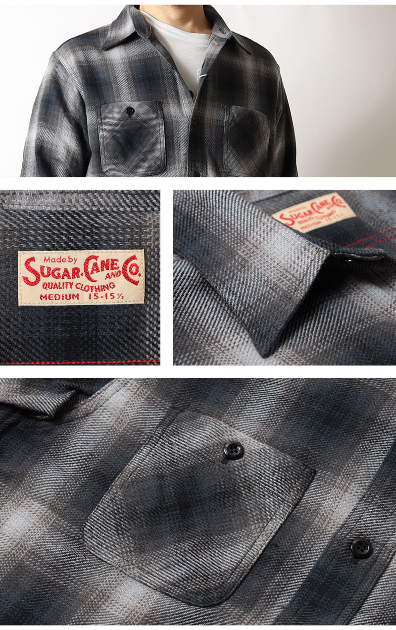 シュガーケーン,ネルシャツ,sc29561