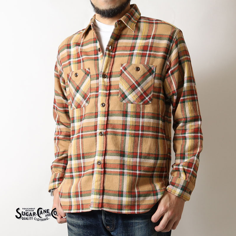 SUGAR CANE シュガーケーン ネルシャツ 2025秋冬 新作 SC29565