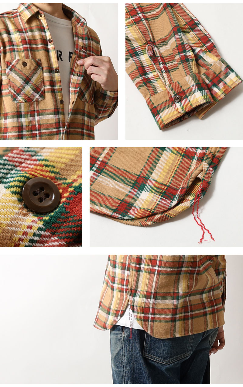 シュガーケーン,ネルシャツ,sc29565