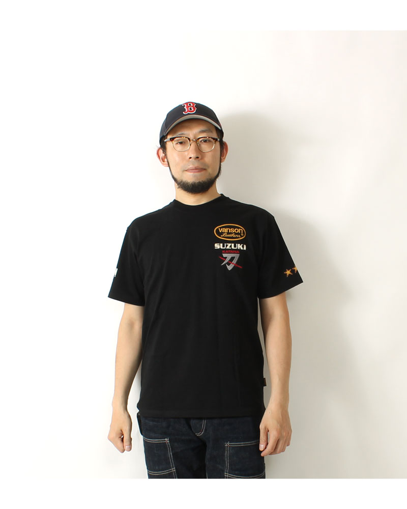 VANSON バンソン Tシャツ スズキコラボ GSX1100S カタナ 2024春