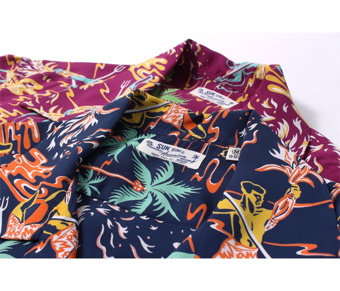 *東洋 サンサーフ 和柄 雀 竹 花 半袖 ポロシャツ トップス S 楽天市場】SUN SURF サンサーフ 半袖 シャツ、ブラウス Shirt