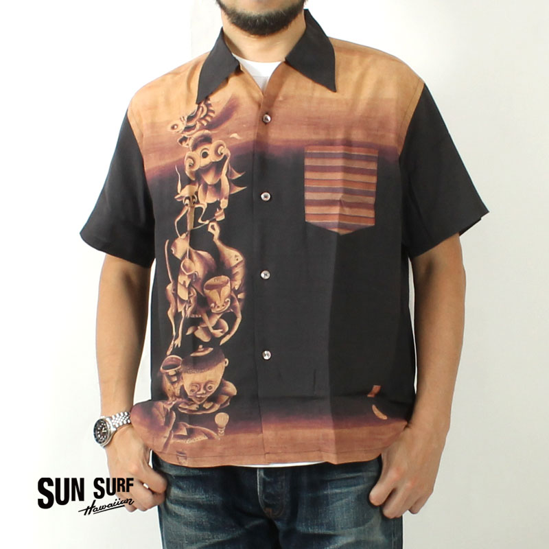 S*o様 美品 サンサーフ SUNSURF アロハシャツ 和柄 M SUN SURF(サンサーフ) スペシャルエディション MIKAGURA
