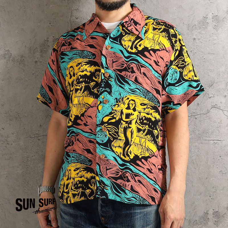SUN SURF サンサーフ アロハシャツ スペシャルエディション ゴーギャン