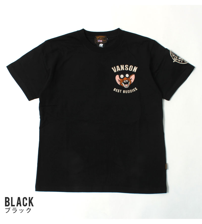 VANSON バンソン Tシャツ トムとジェリー 2024春夏 新作 TJV