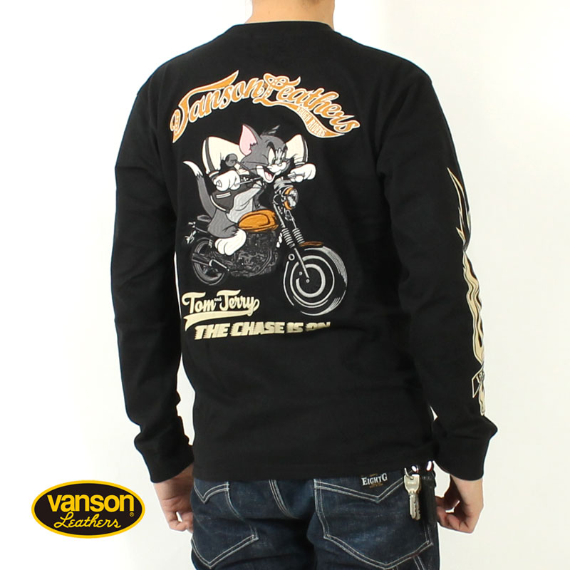 VANSON（バンソン） ロンT トムとジェリー バイク 2024秋冬 新作 TJV