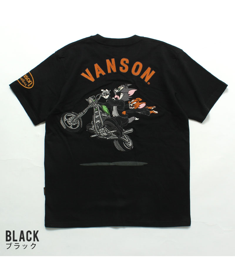 VANSON バンソン Tシャツ トムとジェリー バイク 2025春夏 新作