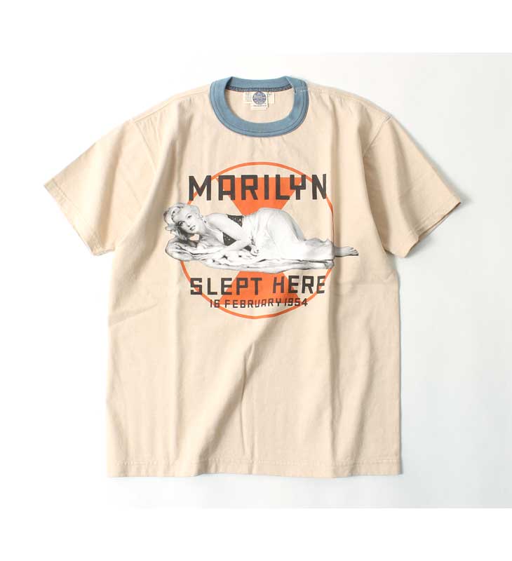 トイズマッコイ Tシャツ 2023春夏 新作 マリリンモンロー TMC2311 TOYS McCOY MARILYN MONROE TEE  MARILYN SLEPT HERE 半袖 アメカジ 大人 メンズ