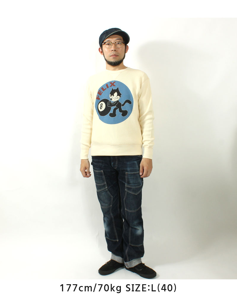 USA製 CUCA MONGA サーマル　トップス　ロンT ヘンリーネック Women's Brushed Ribbed High Neck Long Sleeve Striped T-Shirt