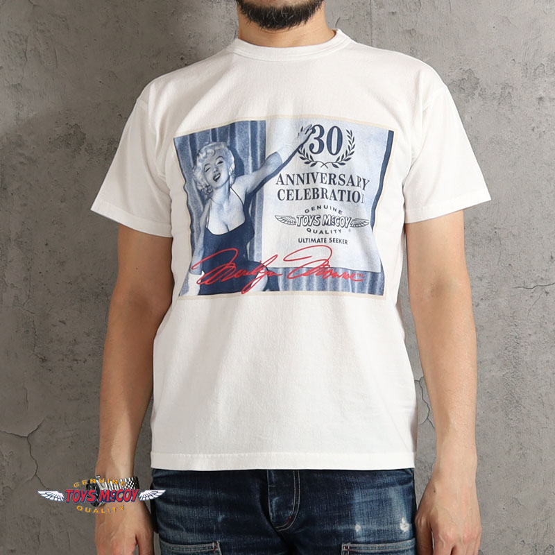 【新品未使用】トイズマッコイ マリリンモンロー 半袖 Tシャツ ホワイト　L TOYS McCOY（トイズマッコイ） Tシャツ 30周年 マリリンモンロー 2026