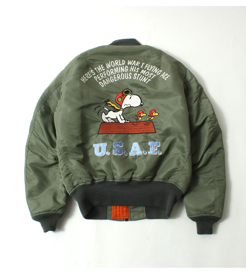 トイズマッコイ U.S. AIR FORCE MA-1フライトジャケット TOYS McCOY（トイズマッコイ） MA-1 フライトジャケット スヌーピー