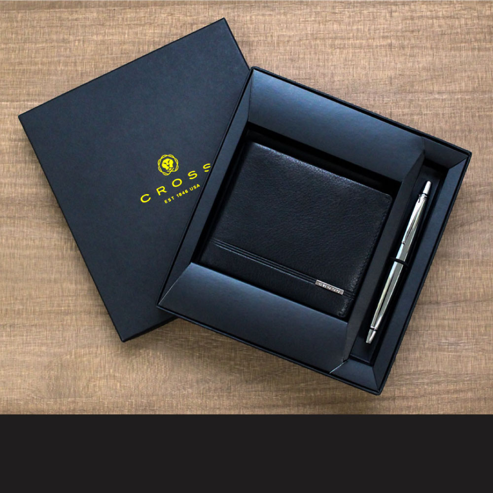 CCページ CROSS（クロス） ウォレット ＆ ボールペン セット 本革 リアルレザー