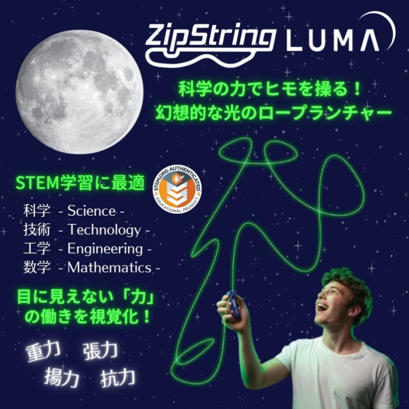ジップストリング ZipString 【ルーマ 光るヒモ クリアパッケージ