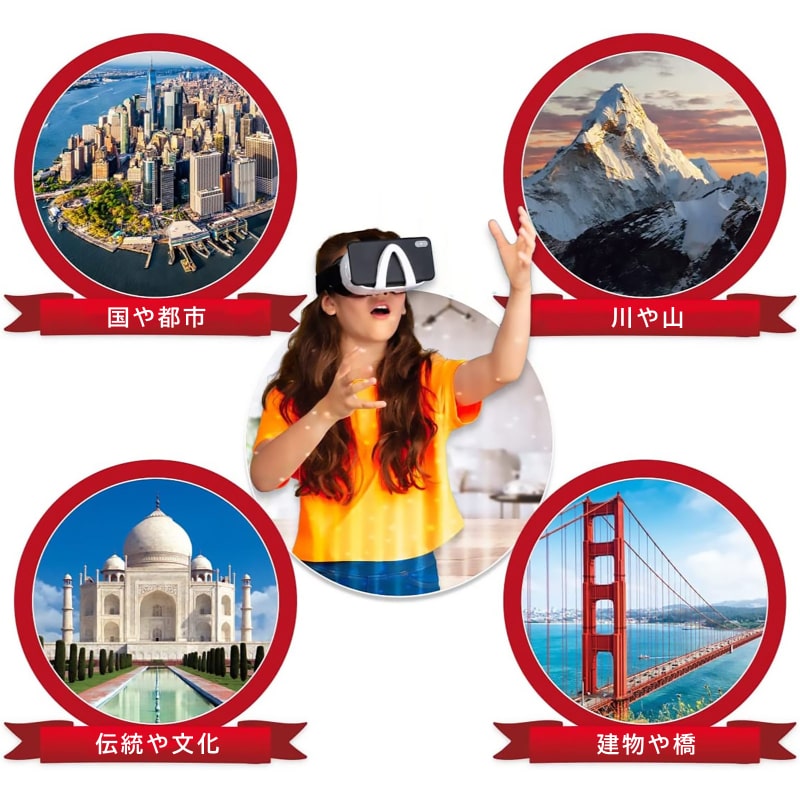 アバカス 【日本語版 VR AR ATLAS 世界旅行 Professor Maxwell's ATLAS ゴーグル スマホ 学習玩具】 94048-J 正規品の画像