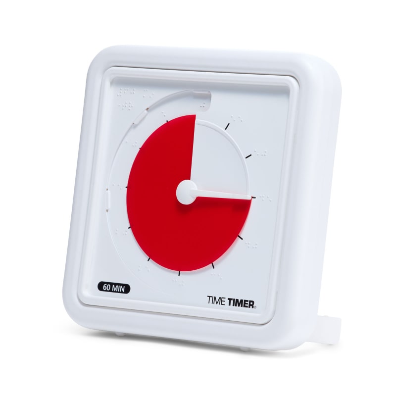 ^C^C}[ TIME TIMER yBRAILLE 19cm 60 uC bhfBXN ԊǗ wK^C}[z TTA1-EB-W Ki