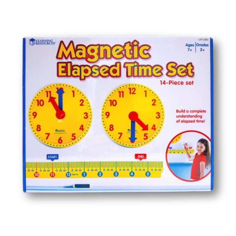 ラーニング リソーシズ 【算数教材 学習時計 マグネット式 経過時間