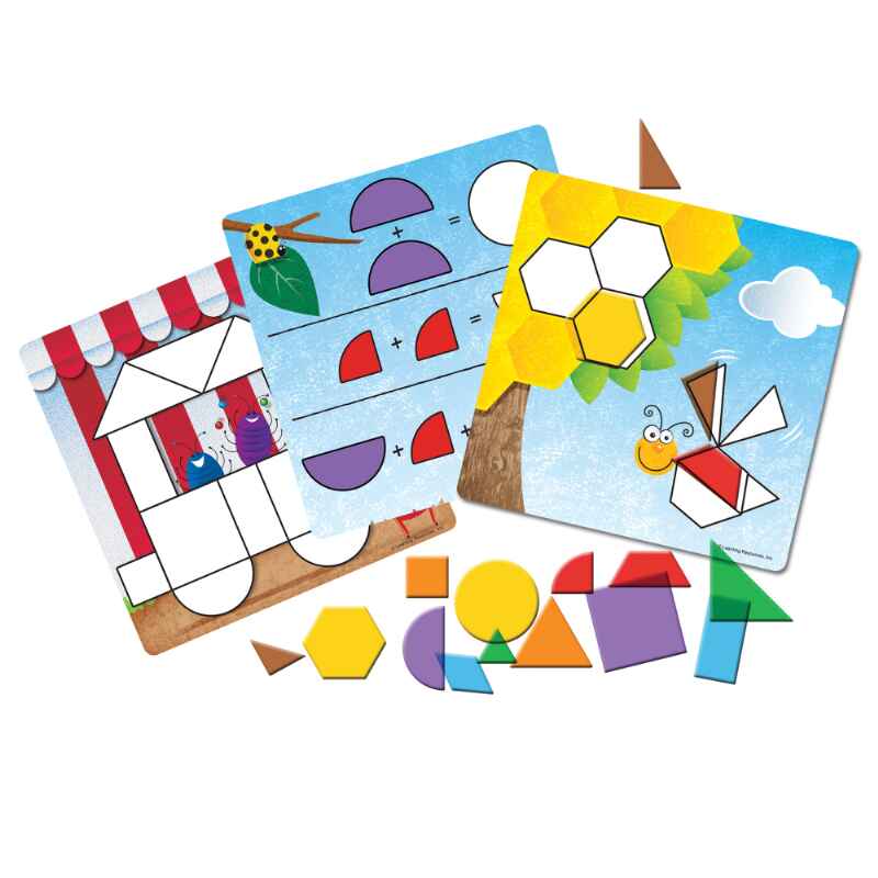 [jOE\[VY Learning ResourcesyZ }`ANeBreBZbg Shapes Don't Bug Me Geometry Activity Set 156s[Xz LER1762 Ki