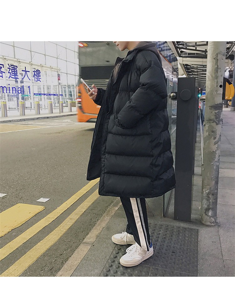 新版 ダウンコート メンズ 秋冬 ロングダウンコート 中綿コート アウター ロングコート ダウンジャケット メンズ ロング おしゃれ フード付き ダウンコート サイズ M qhema Com