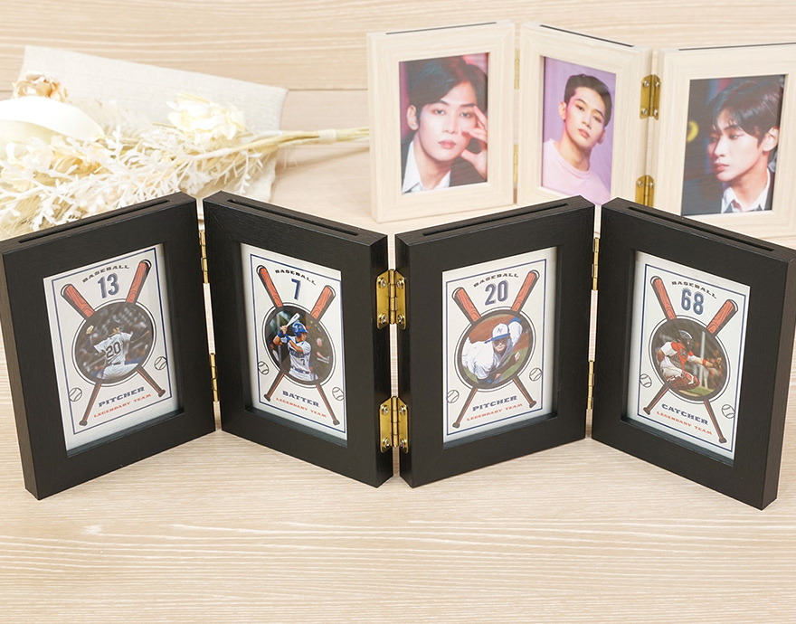 万丈（VANJOH） 4連フレーム リアン L判ハーフ 折りたたみ チェキ