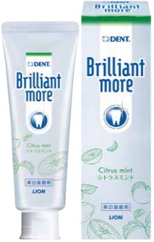 歯科専売 LION DENT ライオンデント Brilliant more ブリリアントモア 美白ハミガキ 90g 1本｜eimies-osaka｜03