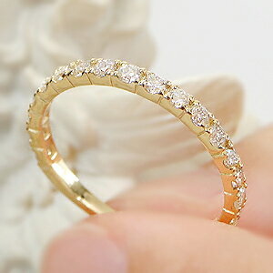 商品画像4 K18YG ダイヤモンド ハーフ エタニティリング 0.5ct