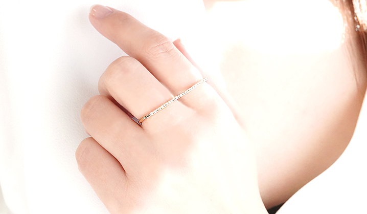 K10YG ダイヤモンド ダブルフィンガーリング 0.28ct 送料無料 ゴールド