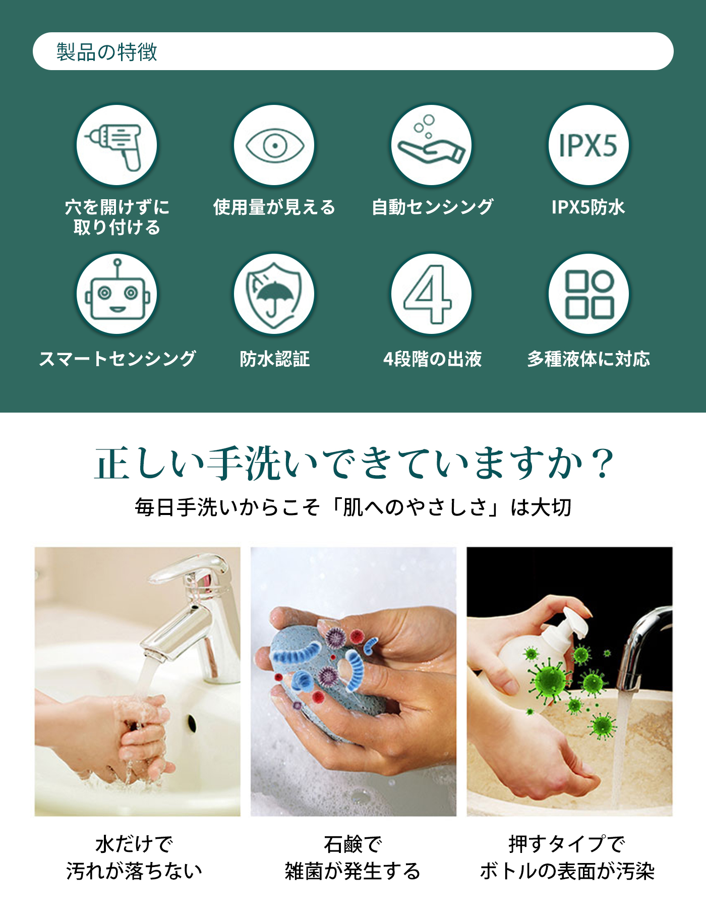 【公式】フジのお歳暮・冬ギフト ソープディスペンサー 自動 泡 380ML type-c充電 泡吐出量4段階 ジャケット・アウター