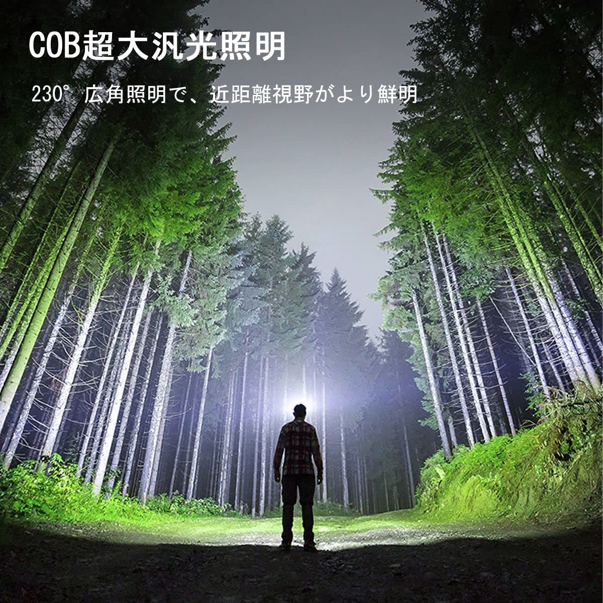 日本初の Neikky 多機能 ヘッドライト LEDヘッドランプ USB充電式 小型軽量 85g 高輝度 230°広角照明 1種点灯モード 白光  赤光 集光 散光 強光 弱光 自由切替可 電源残量提示可 SOS点滅 IPX4防水 防塵 手振りセンサー機能付き アウトドア 釣り キャンプ 登山  ランニ ...