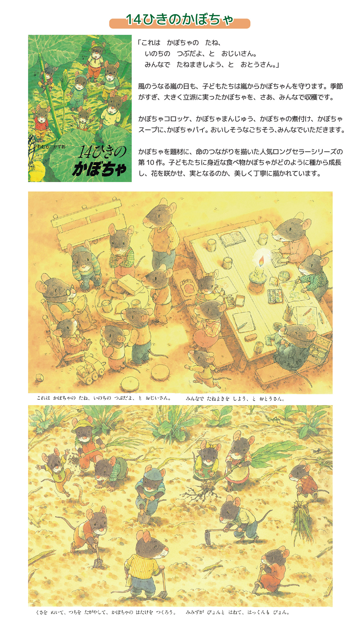 14ひきのシリーズ】14ひきのひっこし あさごはん もちつき さむいふゆ 