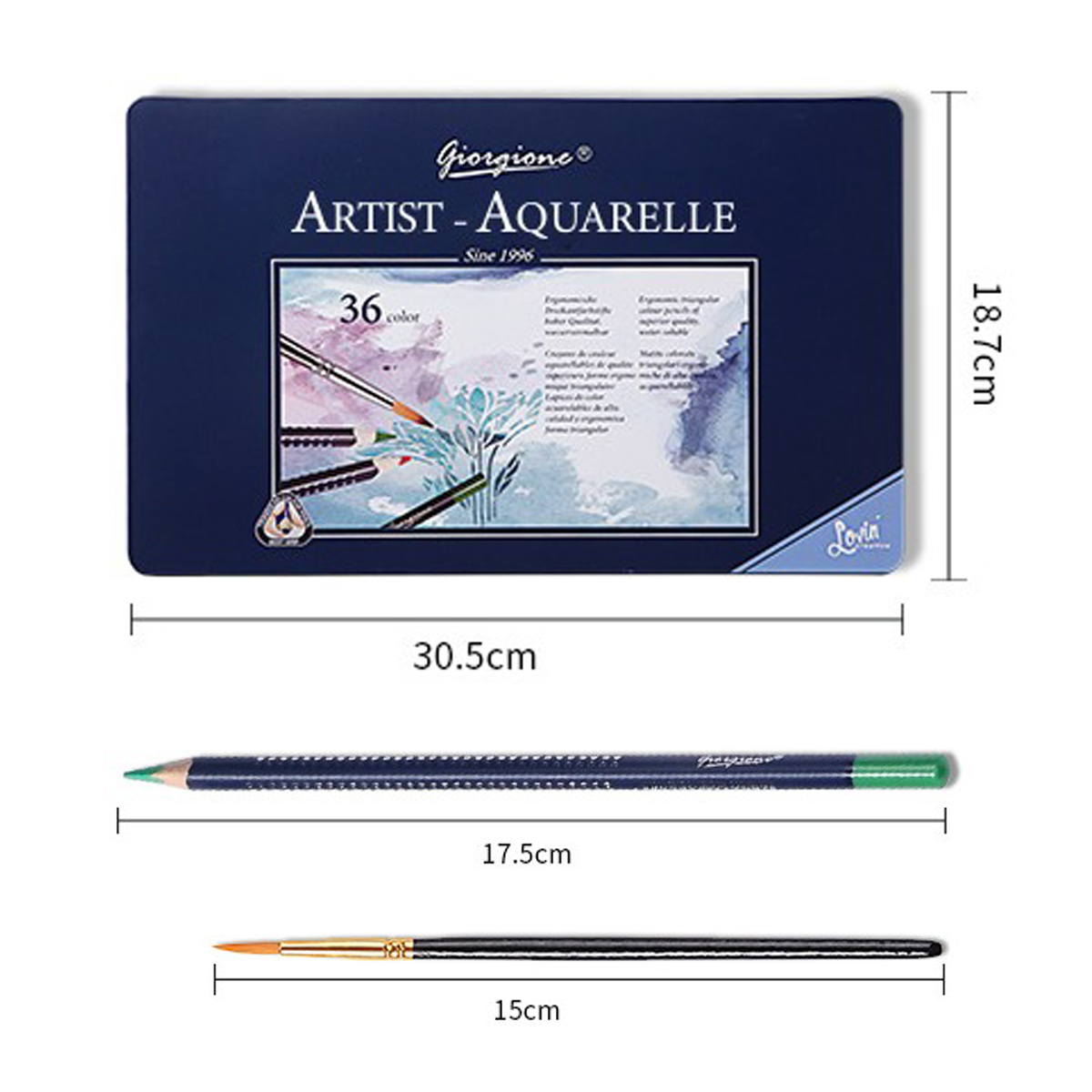 水彩色鉛筆 36色セット ネコポス送料無料 水彩 色鉛筆 色えんぴつ いろ 