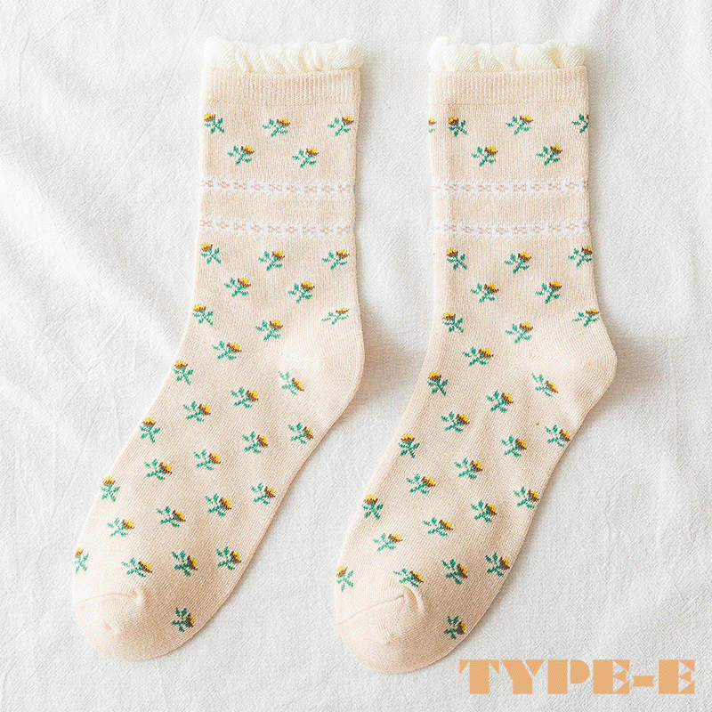 靴下 ソックス レディース 送料無料 花柄 ショート 締め付けない ゆったり 綿 ゆるい 口ゴム 送料無料 お正月 お歳暮 福袋 |  | 05
