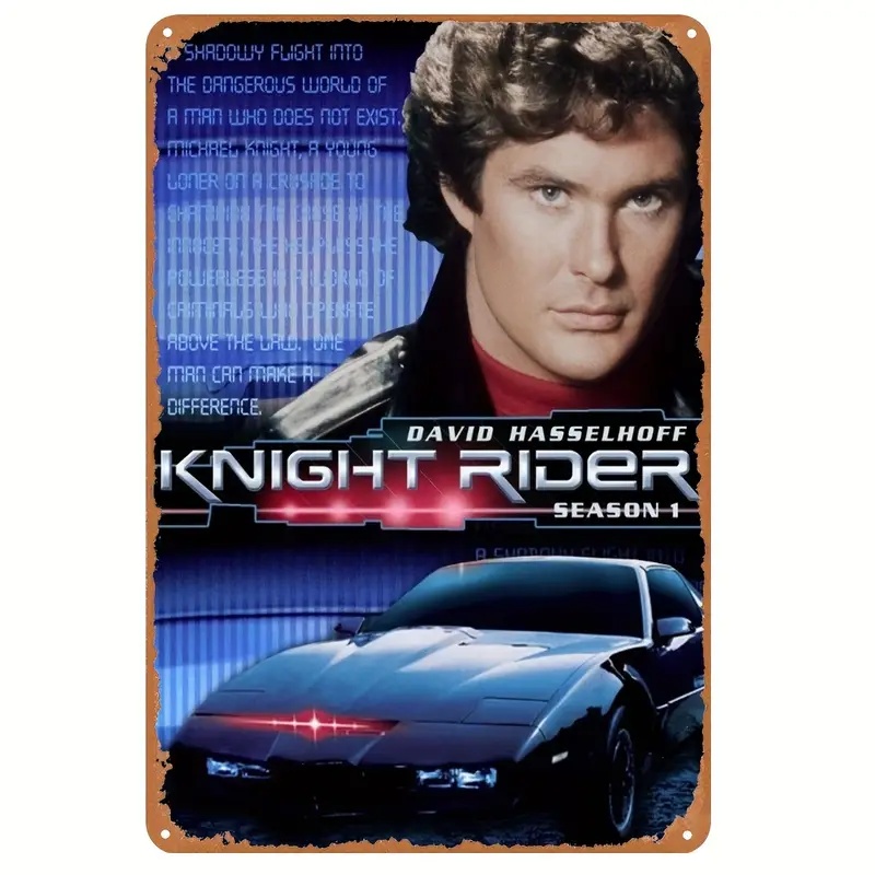 ナイトライダー』映画ポスター メタルサイン ブリキ看板 インテリア