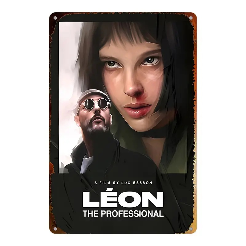 レオン』映画 ポスター メタルサイン ブリキ看板 インテリア雑貨
