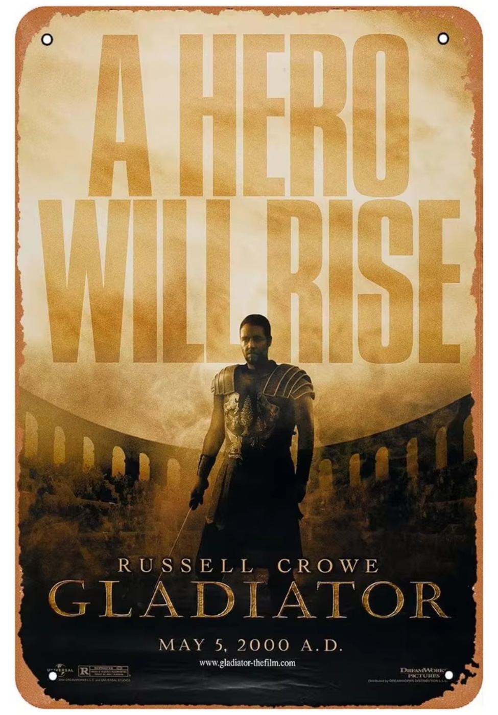 グラディエーター』映画 ポスター メタルサイン ブリキ看板 インテリア