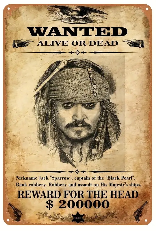 パイレーツ・オブ・カリビアン』映画ポスター メタルサイン ブリキ看板