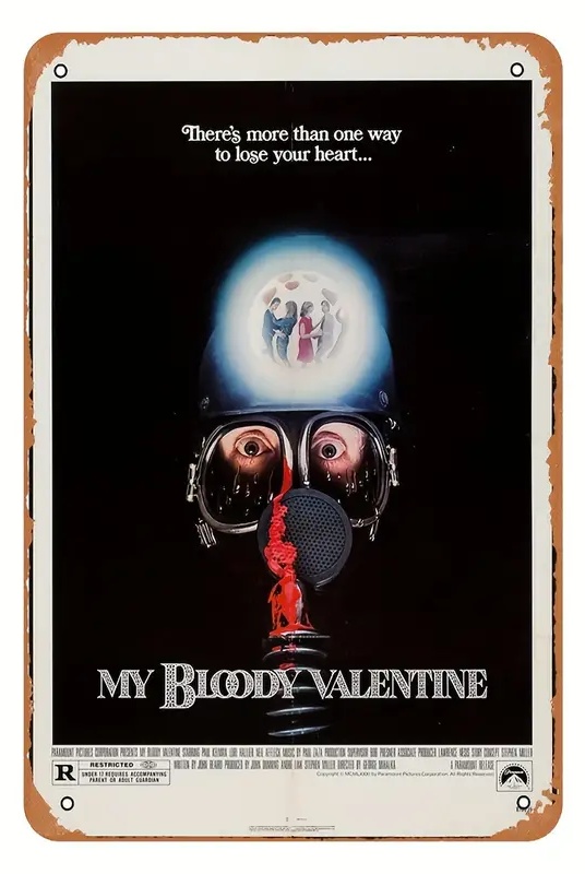 血のバレンタイン』1981年映画ポスター メタルサイン ブリキ看板