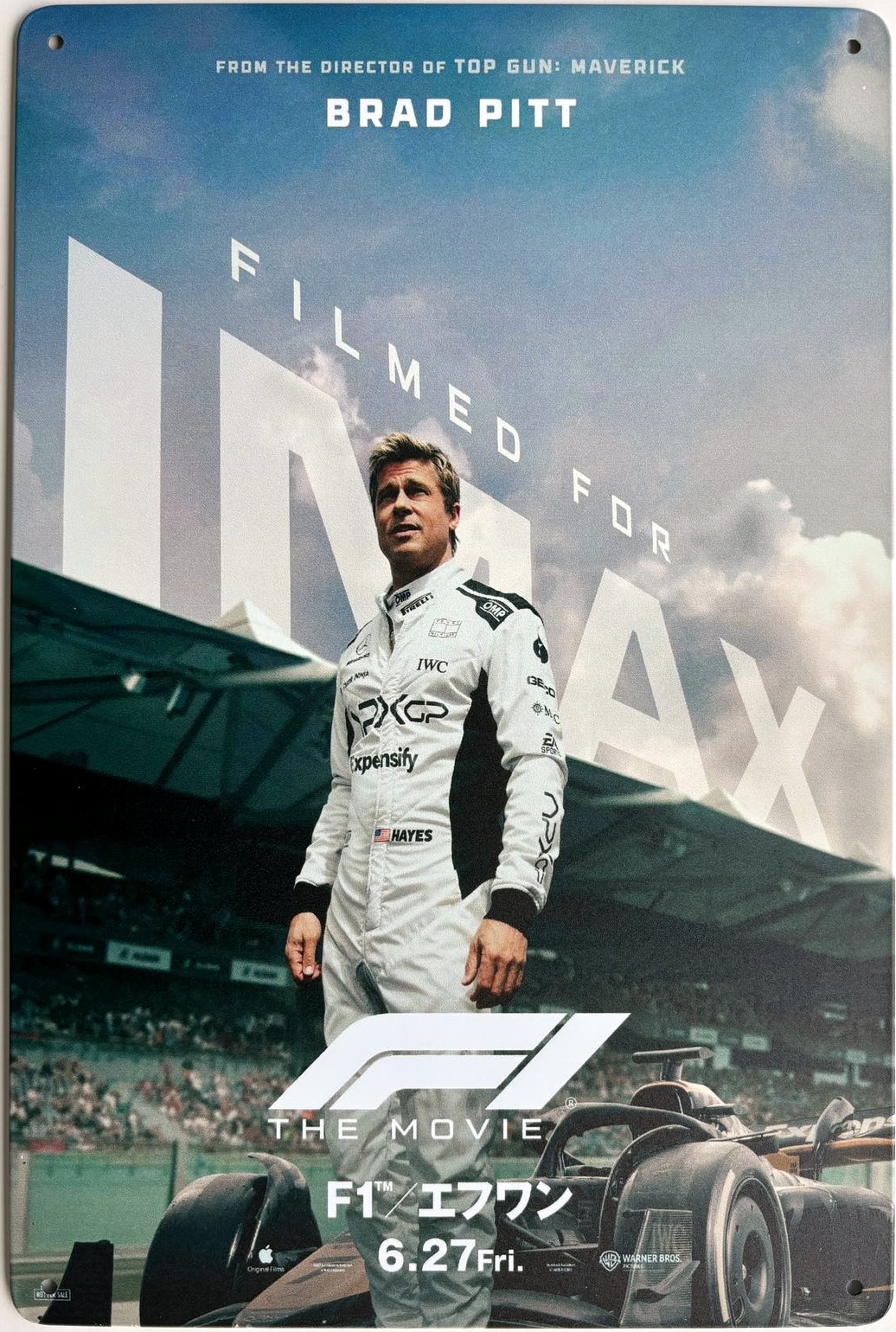 F1』映画ポスター メタルサイン ブリキ看板 インテリア雑貨 お部屋 お
