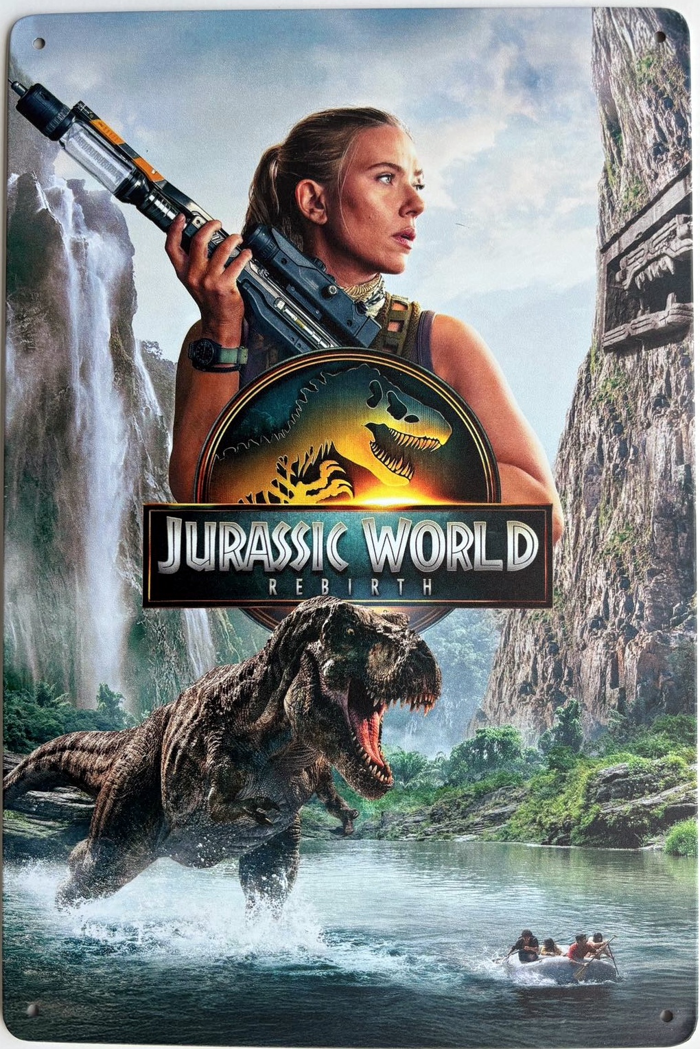 ジュラシック・ワールド/復活の大地』映画ポスター メタルサイン