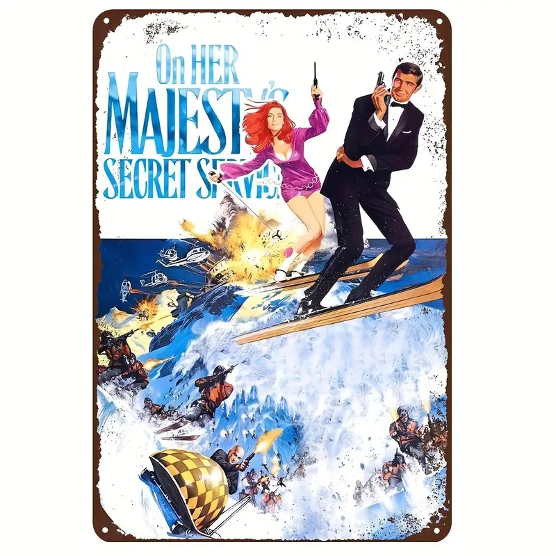 女王陛下の007』1969年映画ポスター メタルサイン ブリキ看板