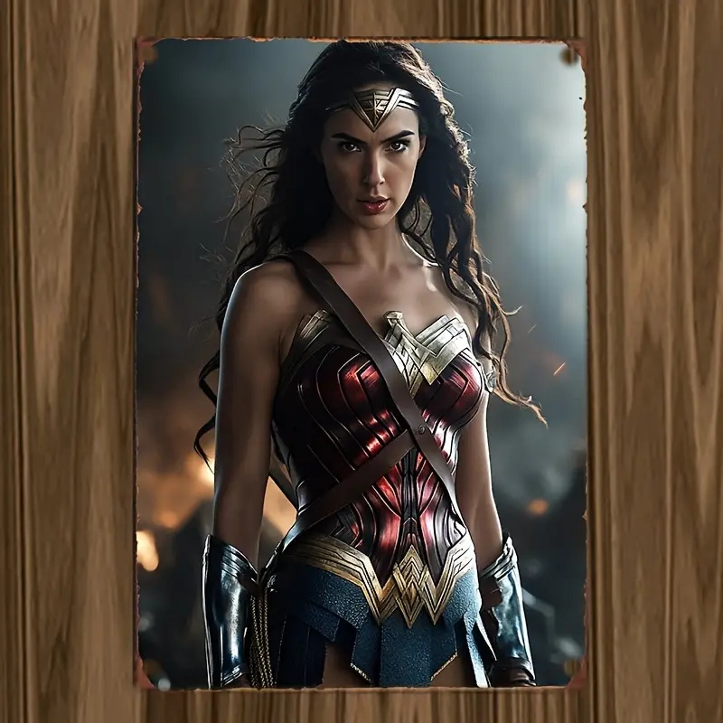 『ワンダーウーマン』映画ポスター映画ポスター メタルサイン　ブリキ看板　インテリア雑貨　お部屋　お店　バー　飾り物　