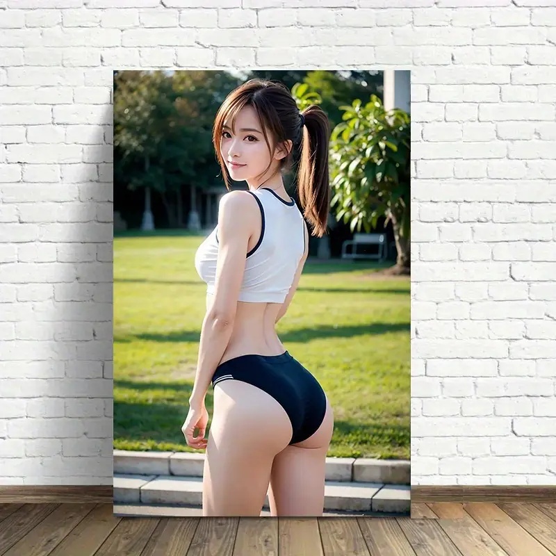 美少女　金属飾り物　 メタルサイン  ブリキ看板　　インテリア雑貨　 　20cmx30cm