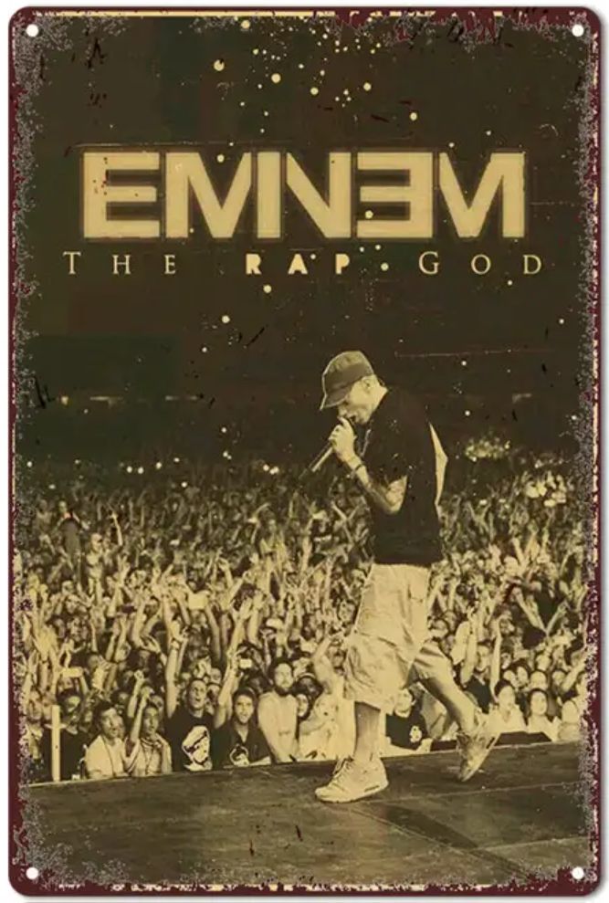 エミネム 歌手 ポスター 雑貨 壁飾り インテリア 金属 ブリキ看板/飾り
